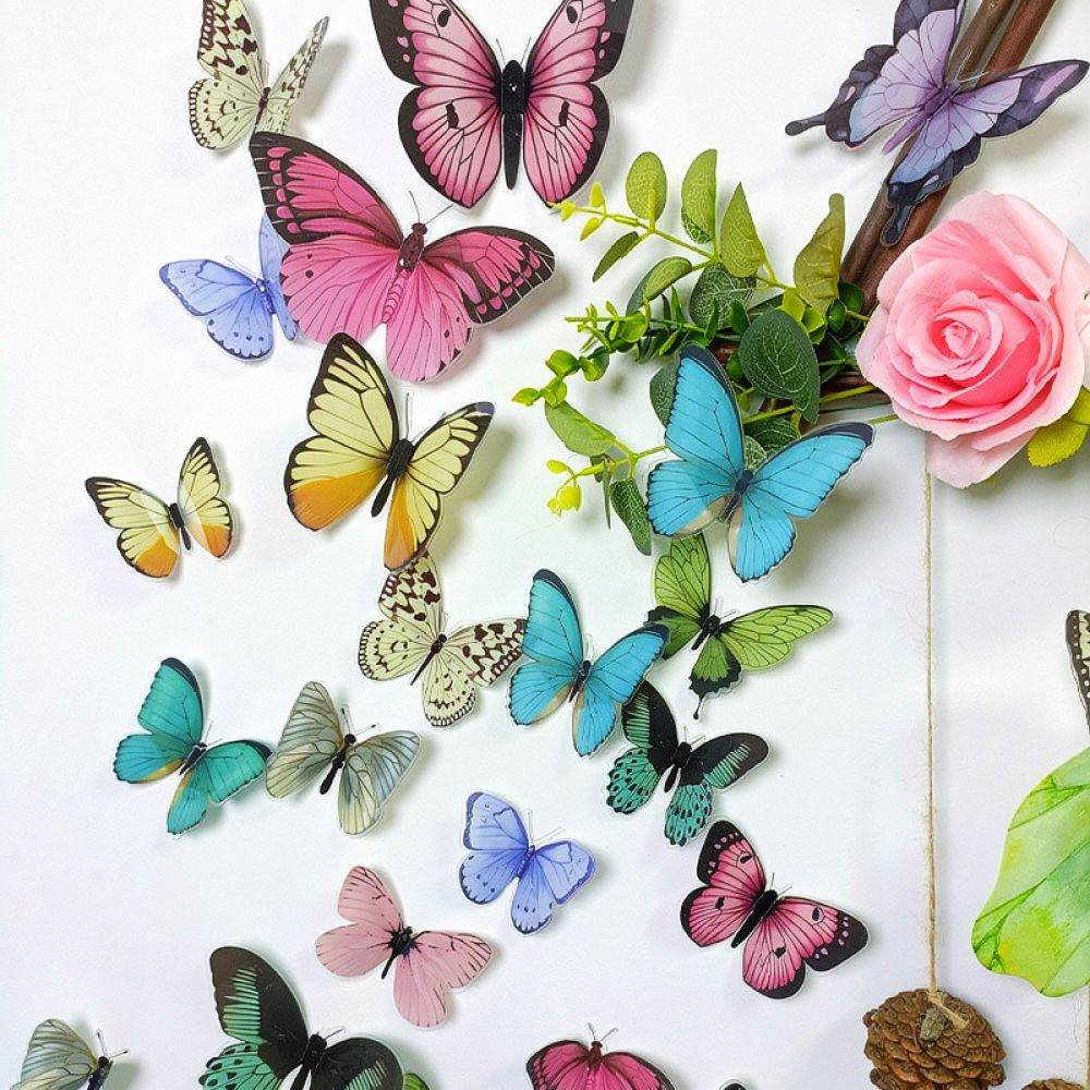 สติกเกอร์ติดผนังลายผีเสื้อเทีย - Art And Craft For Nursery บทวิจารณ์และราคา