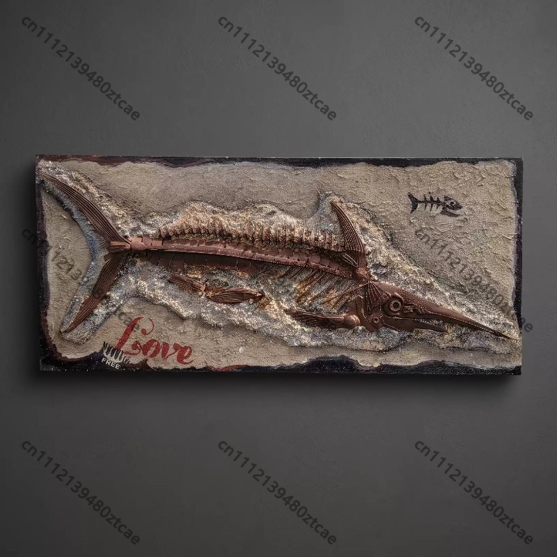 ของตกแต่งผนังรูปฟอสซิลกระดูกปล - Art Craft Bar บทวิจารณ์และราคา