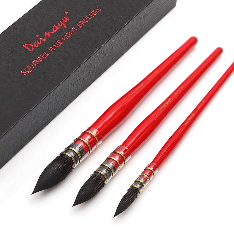 Dainayw 3 แปรงรอบผมกระรอกสีน้ํ - Gouache Paint Set บทวิจารณ์และราคา
