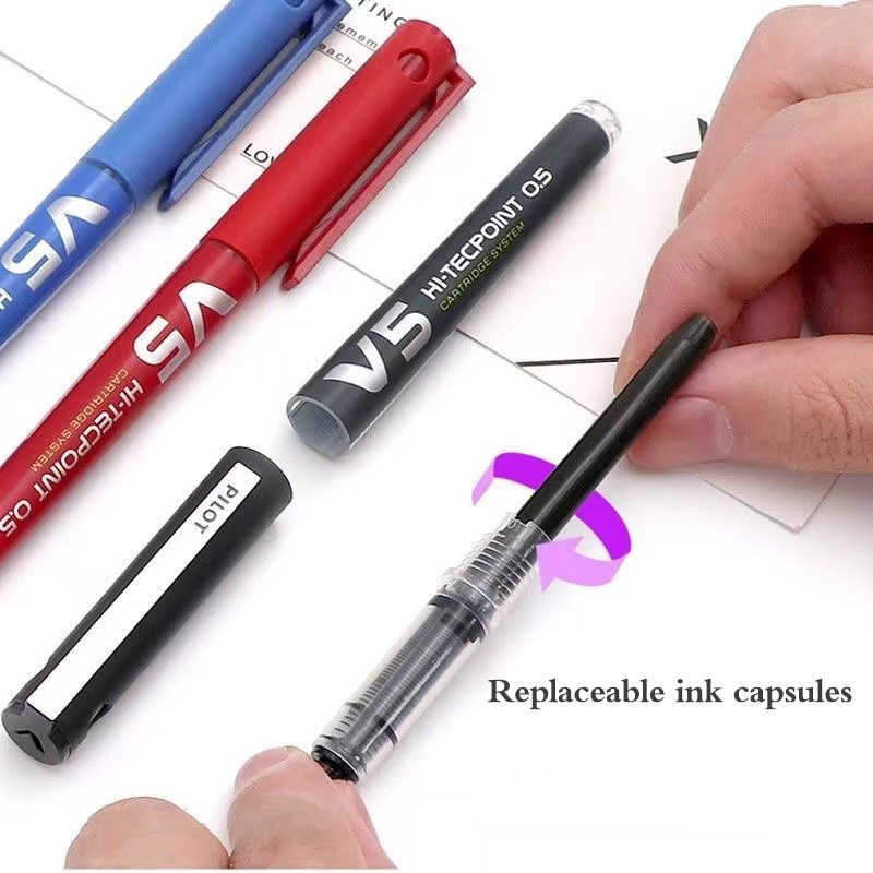 5ชิ้น BXC-V5ปากกาหมึกเจลนำร่อง - Pilot Pen V5 บทวิจารณ์และราคา