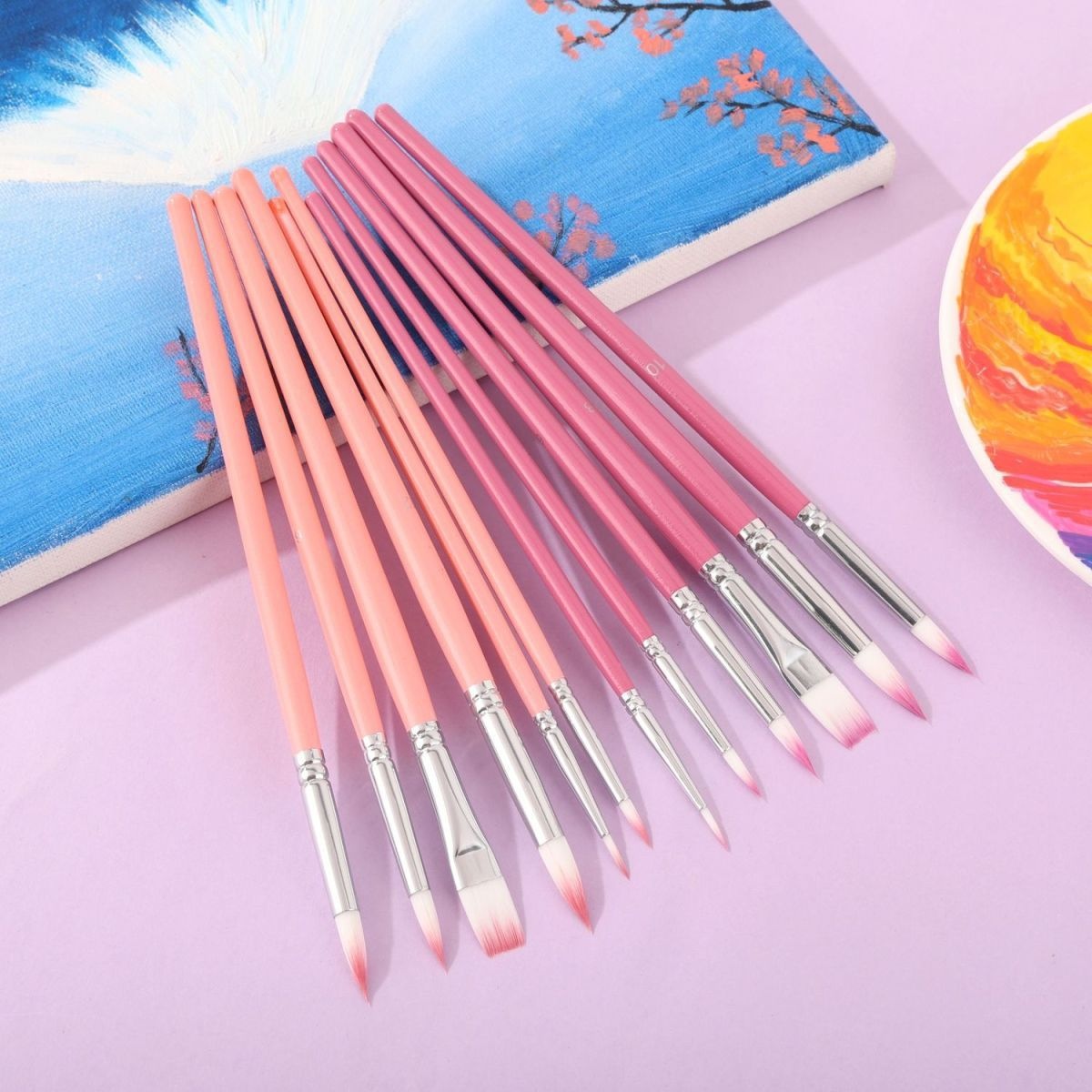 ชุดแปรงวาดภาพ 6 ชิ้น ขนไนลอน ส - Gouache Paint Set บทวิจารณ์และราคา