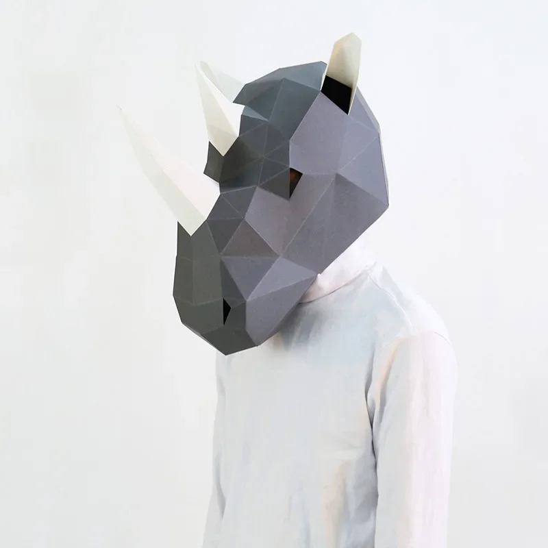 แรดผู้ใหญ่หน้ากากกระดาษ,3D Pap - Art Craft Cardboard บทวิจารณ์และราคา