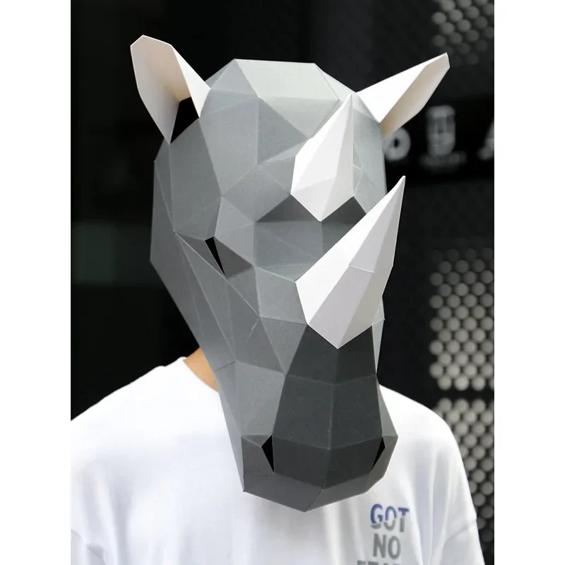 แรดผู้ใหญ่หน้ากากกระดาษ,3D Pap - Art Craft Cardboard บทวิจารณ์และราคา