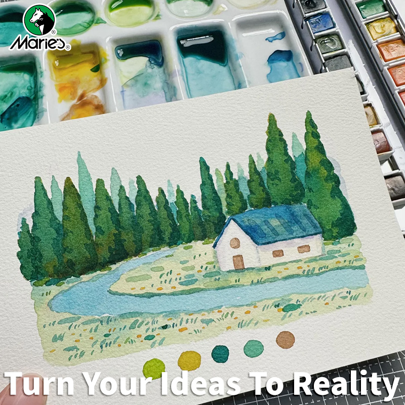 แปรงสีน้ำสำหรับเดินทาง 1 ชิ้นข - Gouache Paint Set บทวิจารณ์และราคา