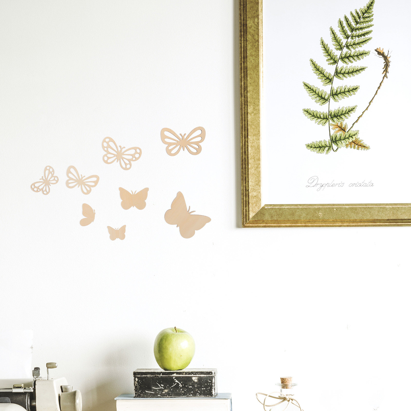 ชุดตกแต่งผนังรูปผีเสื้อไม้ดิบ  - Art And Craft For Nursery บทวิจารณ์และราคา