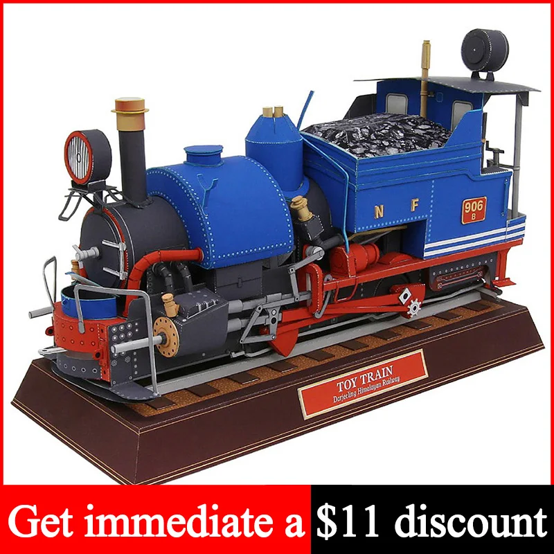 คลาสสิกรถไฟรถจักรไอน้ํา Handma - Art Craft Cardboard บทวิจารณ์และราคา