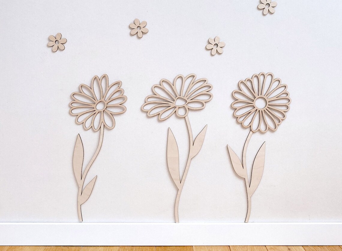 ของตกแต่งผนังรูปดอกไม้ไม้, ดอก - Art And Craft For Nursery บทวิจารณ์และราคา