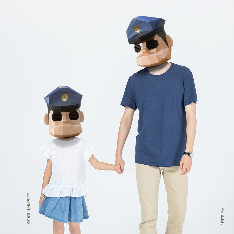 การ์ตูนตำรวจหน้ากากกระดาษ,ขนาด - Art Craft Cardboard บทวิจารณ์และราคา